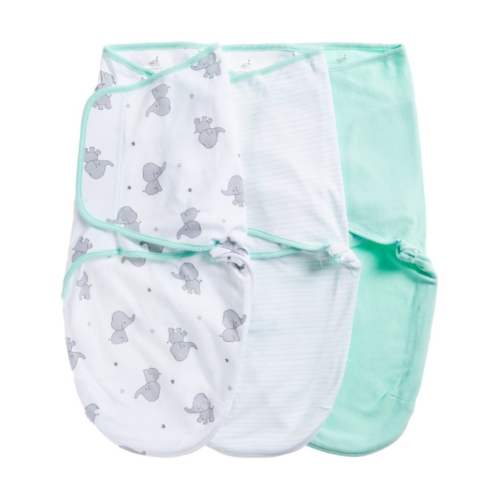 6pc BUNDLE: 3Aden by Aden+Anais & 3SwaddleMe wraps